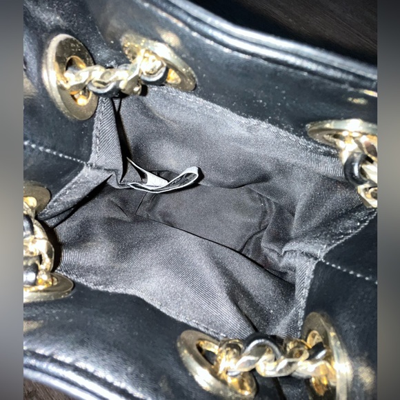 NINE WEST Navy Blue and Cream Small Bucket Bag - Picture 6 of 6